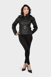 HAARLEM Women KUZE 11111 Leather Jacket Black